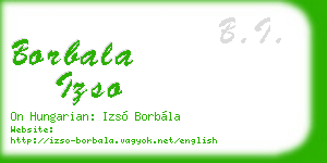 borbala izso business card